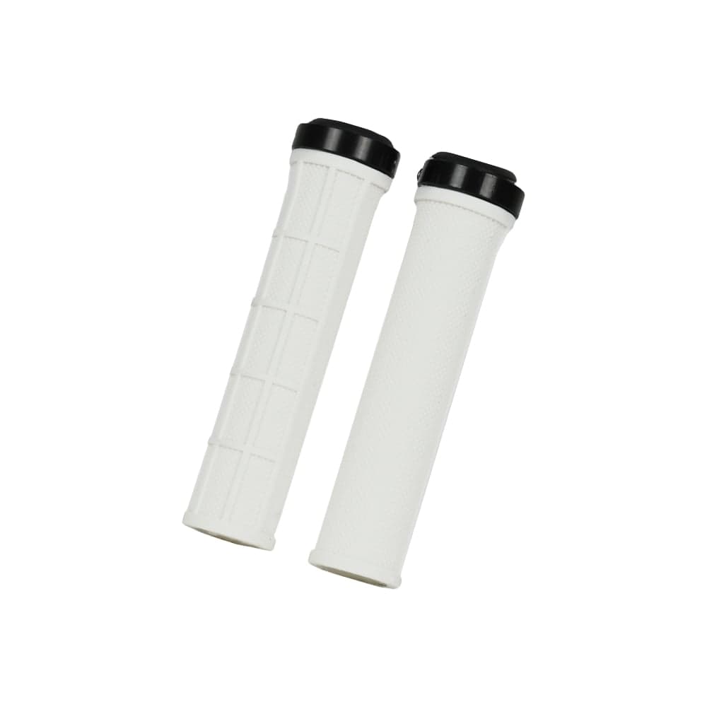 Грипсы JOY KIE MTB HL-G210, 130 мм, с грипстопом, под шестигранник, белый/черный H000008031