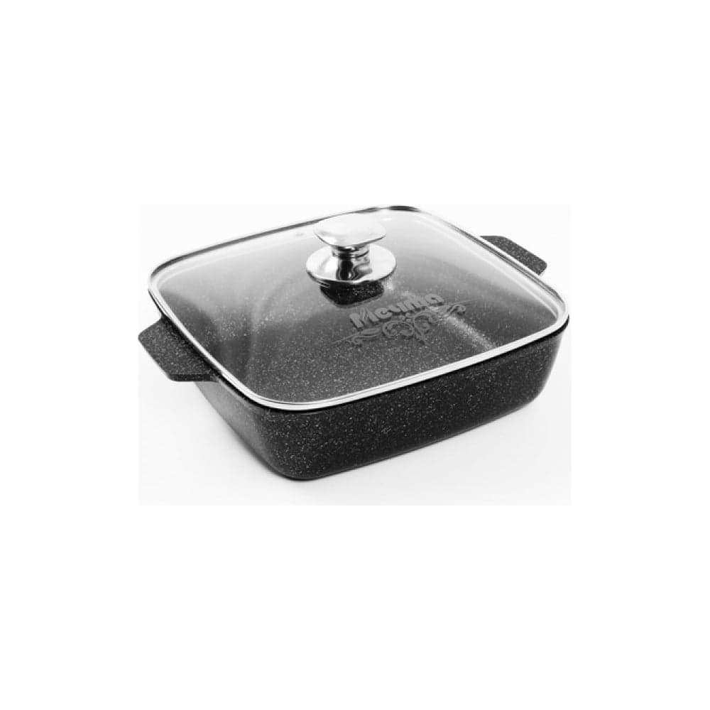 Квадратная жаровня Мечта АП Гранит black 28х28 см 39802