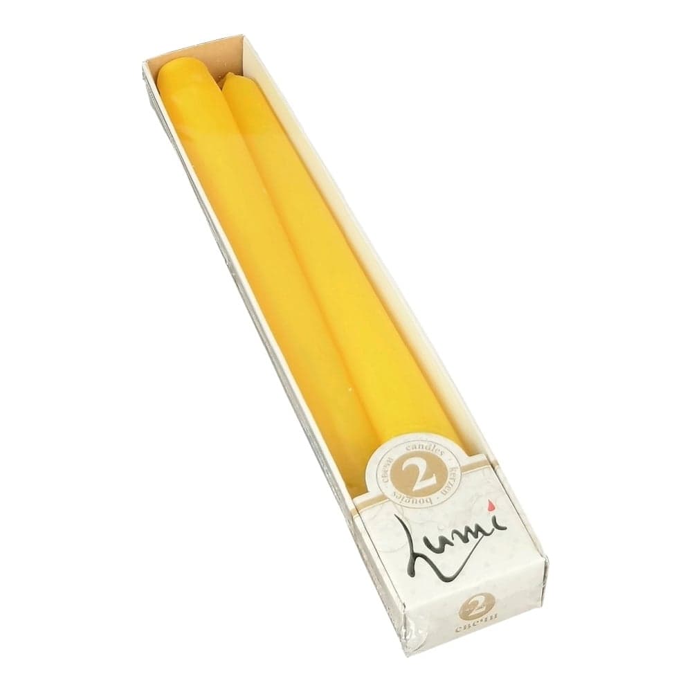 Античная свеча Lumi 22x250 мм, цвет: желтый, 2 шт 5070651