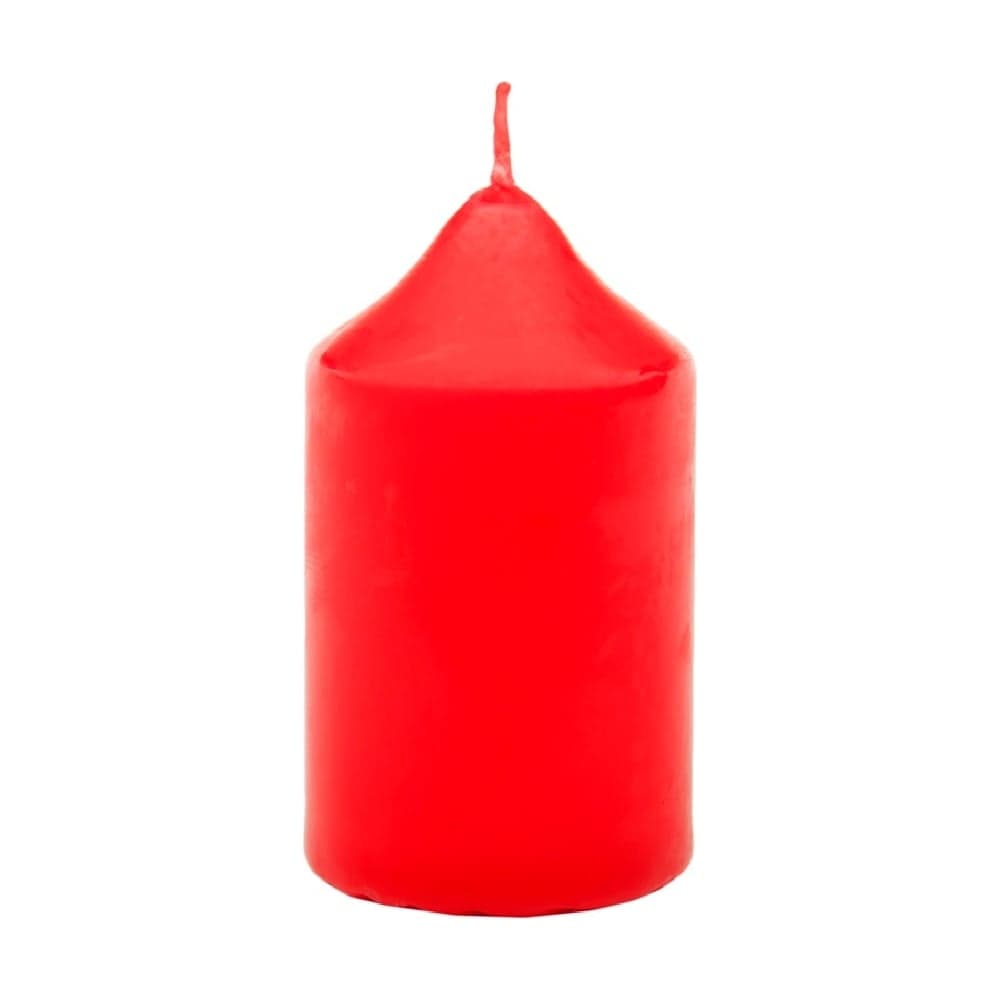 Свеча Антей Candle бочонок 50x100 мм, цвет: красный 5070822