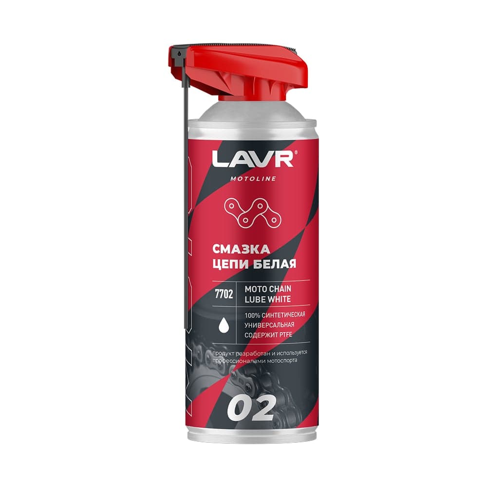 Смазка цепи белая MOTO 520 мл LAVR Ln7702