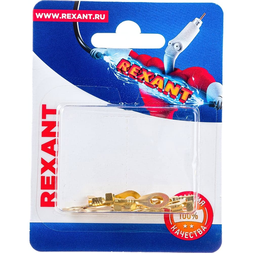 Кольцевой наконечник REXANT d 5.2 мм, 0.5-0.8мм2, НК 5-0,5-0,8 10 шт 06-0423-A