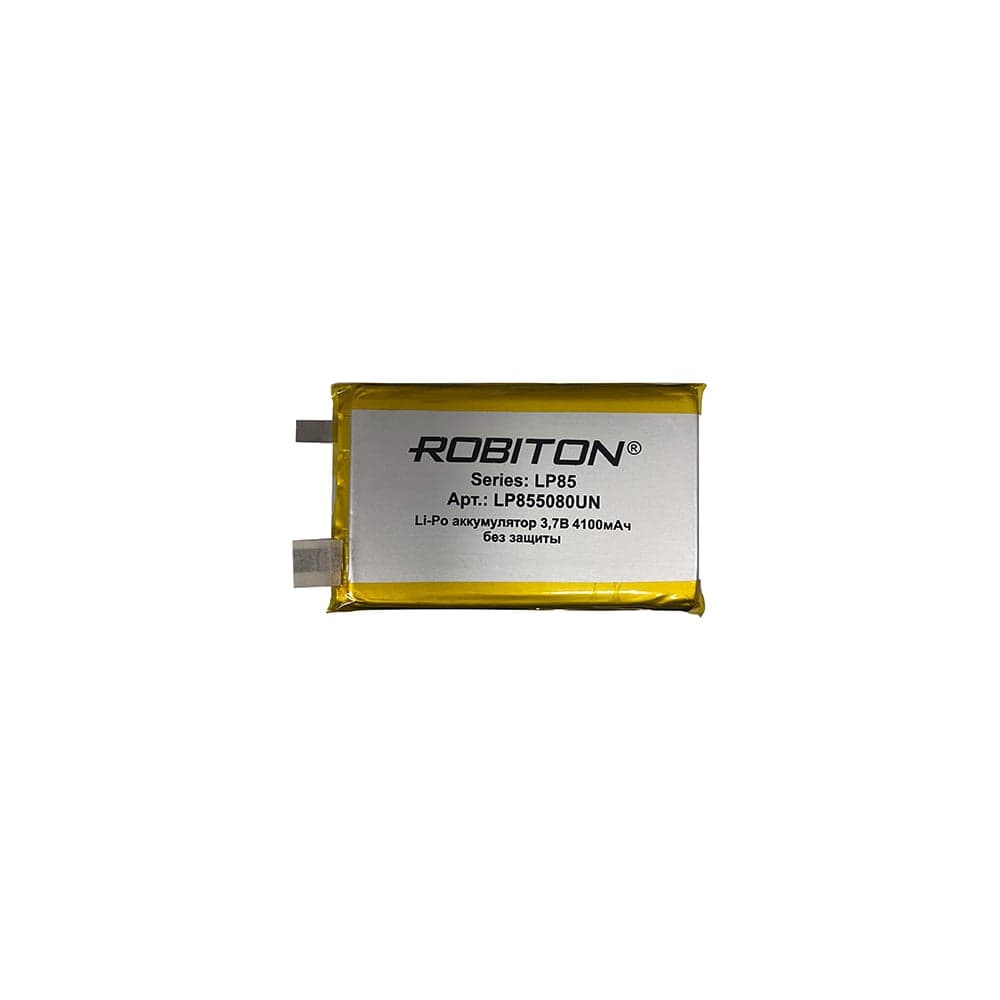 Аккумулятор Robiton LP855080UN 3.7В 4100мАч без защиты PK1 18692