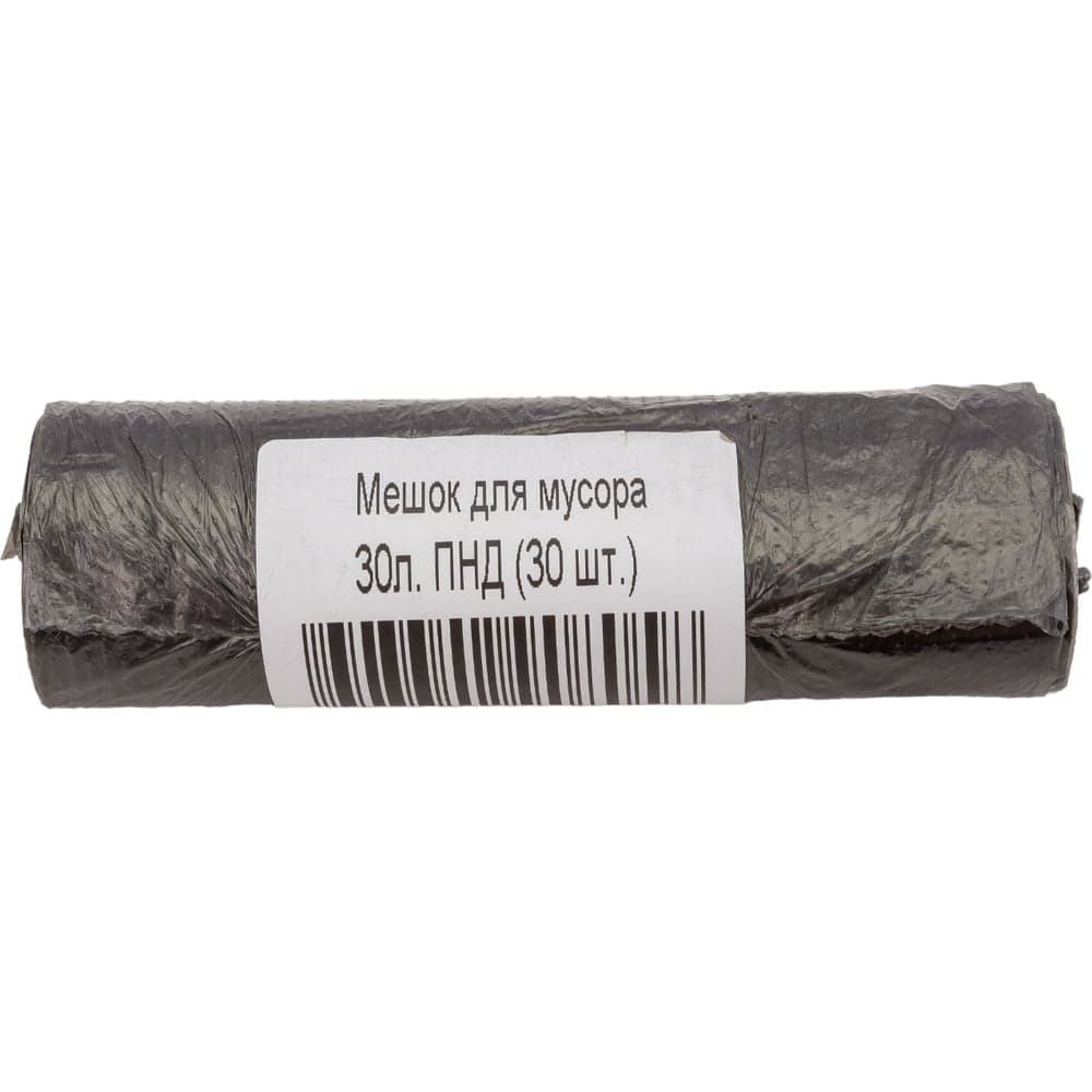 Мешок для мусора 30 л, ПНД, 30 шт в рулоне ООО Дом Плёнки Самара 4603302908058