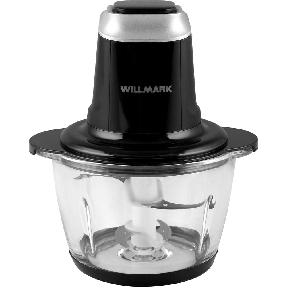 Измельчитель Willmark WMC-5288 400 Вт стеклянная чаша 1.2 л двойные лезвия резиновое основание 2001429