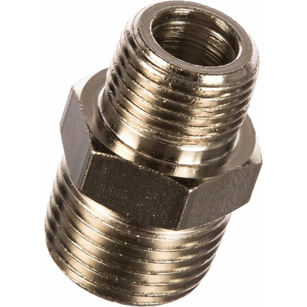Краник латунный елочка 10 мм - резьба наружная 1/4" Pegas pneumatic 4417