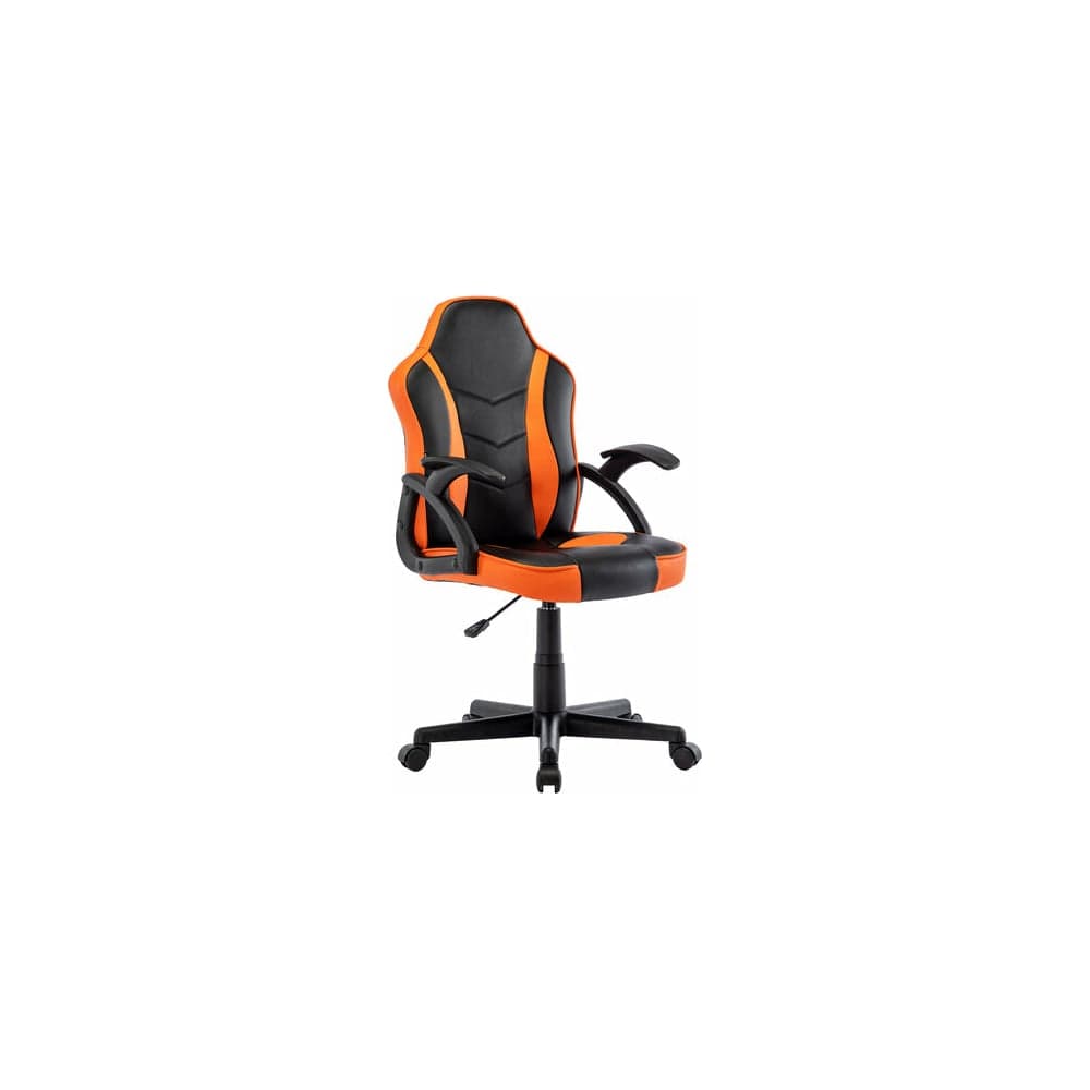 Компьютерное кресло BRABIX Shark GM-203, экокожа, черное/оранжевое 532513