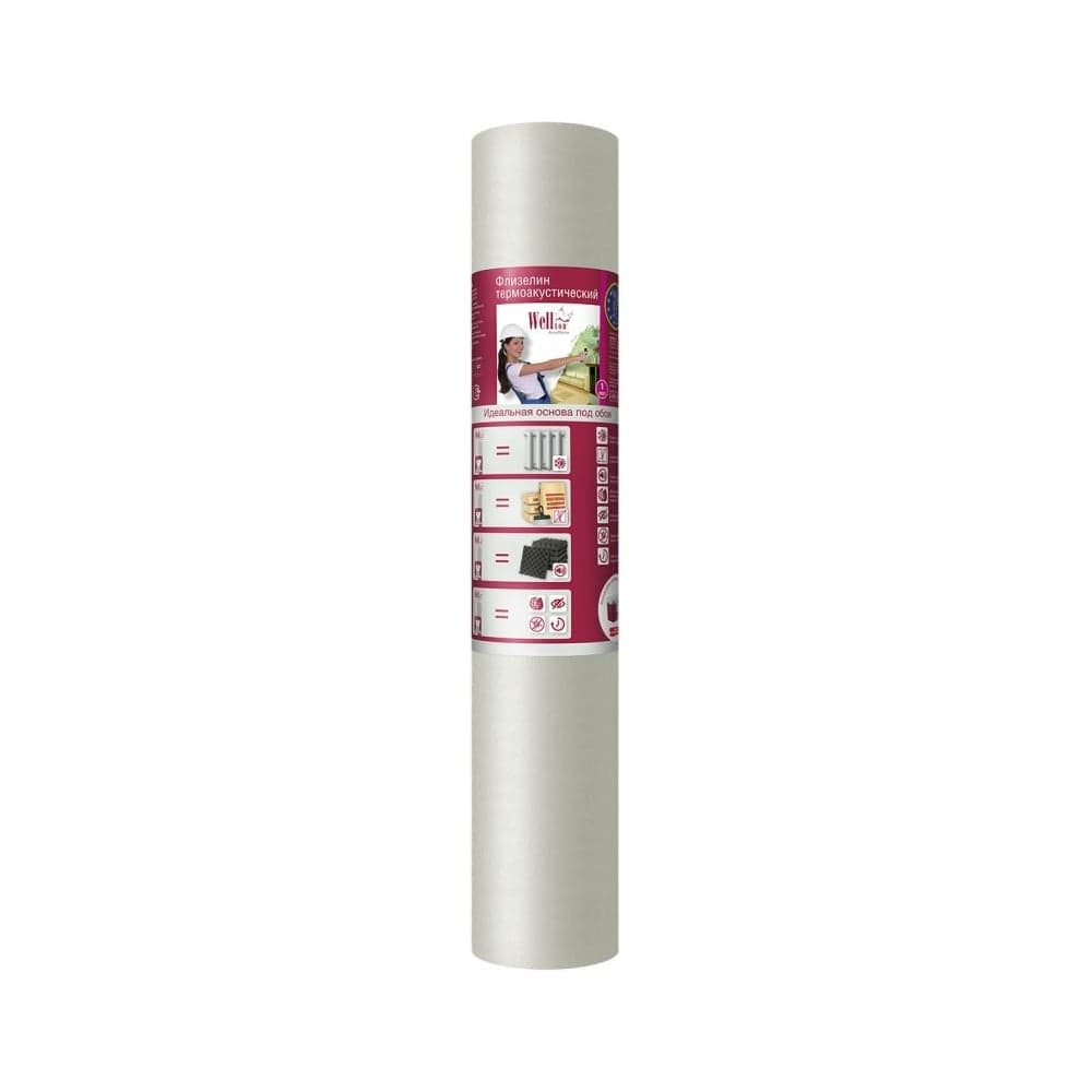Термоакустический флизелин Wellton AcouTherm 1x15 м ATW190