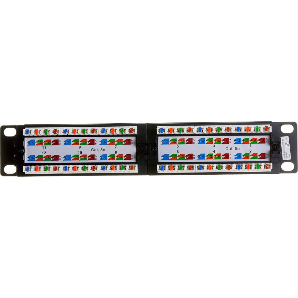 Патч-панель ITK 1U кат.5E UTP 12 портов 10" Dual IDC PP12-1UC5EU-D05-10