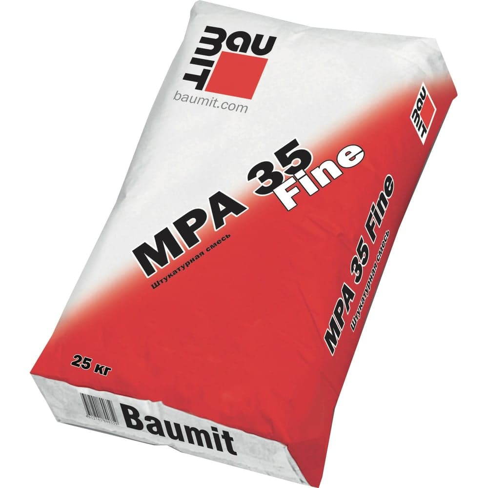 Штукатурная смесь Baumit MPA 35 Fine 25 кг 4612741800267 MPA 35 Fine, 25 кг (1304)