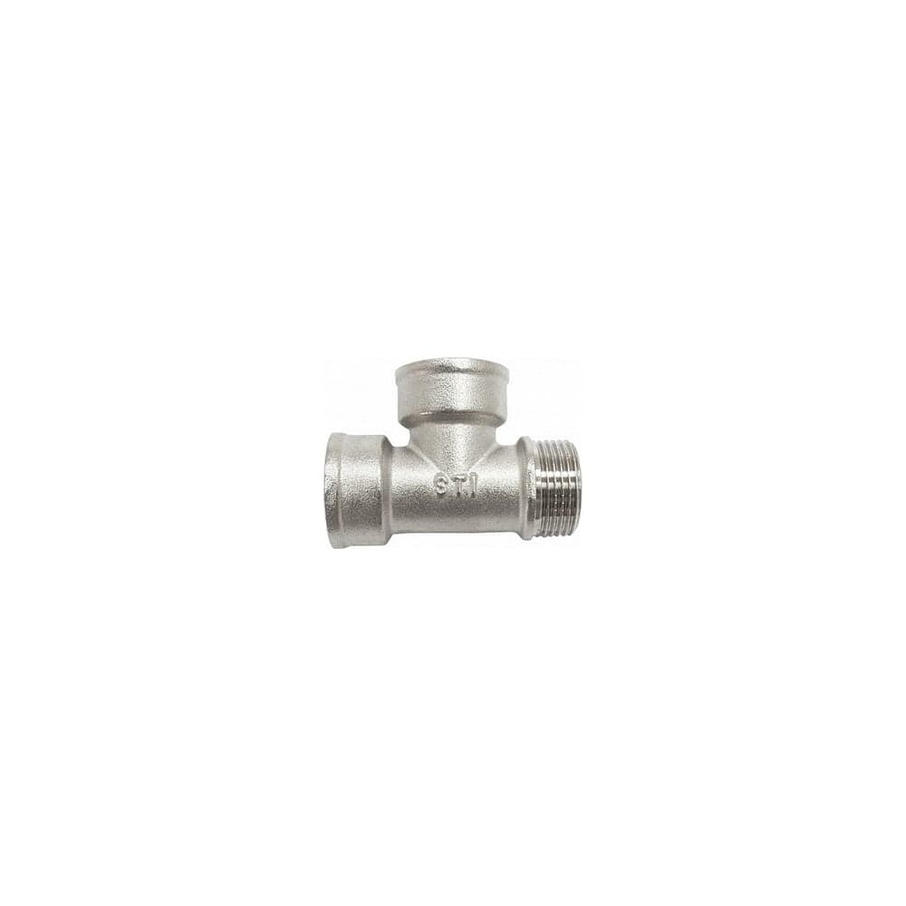 Тройник STI латунный Ду15 (1/2") В-В-Н никелированный D190-00072