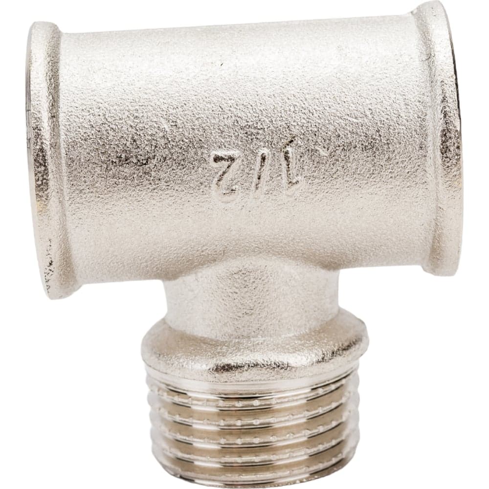Тройник STI латунный Ду15 (1/2") В-Н-В никелированный D270-05065