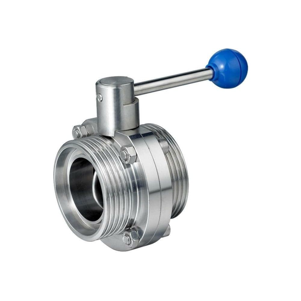 Затвор TITAN LOCK дисковый нержавеющий (AISI304) DN32, типа резьба-резьба, DIN TLSD032THS
