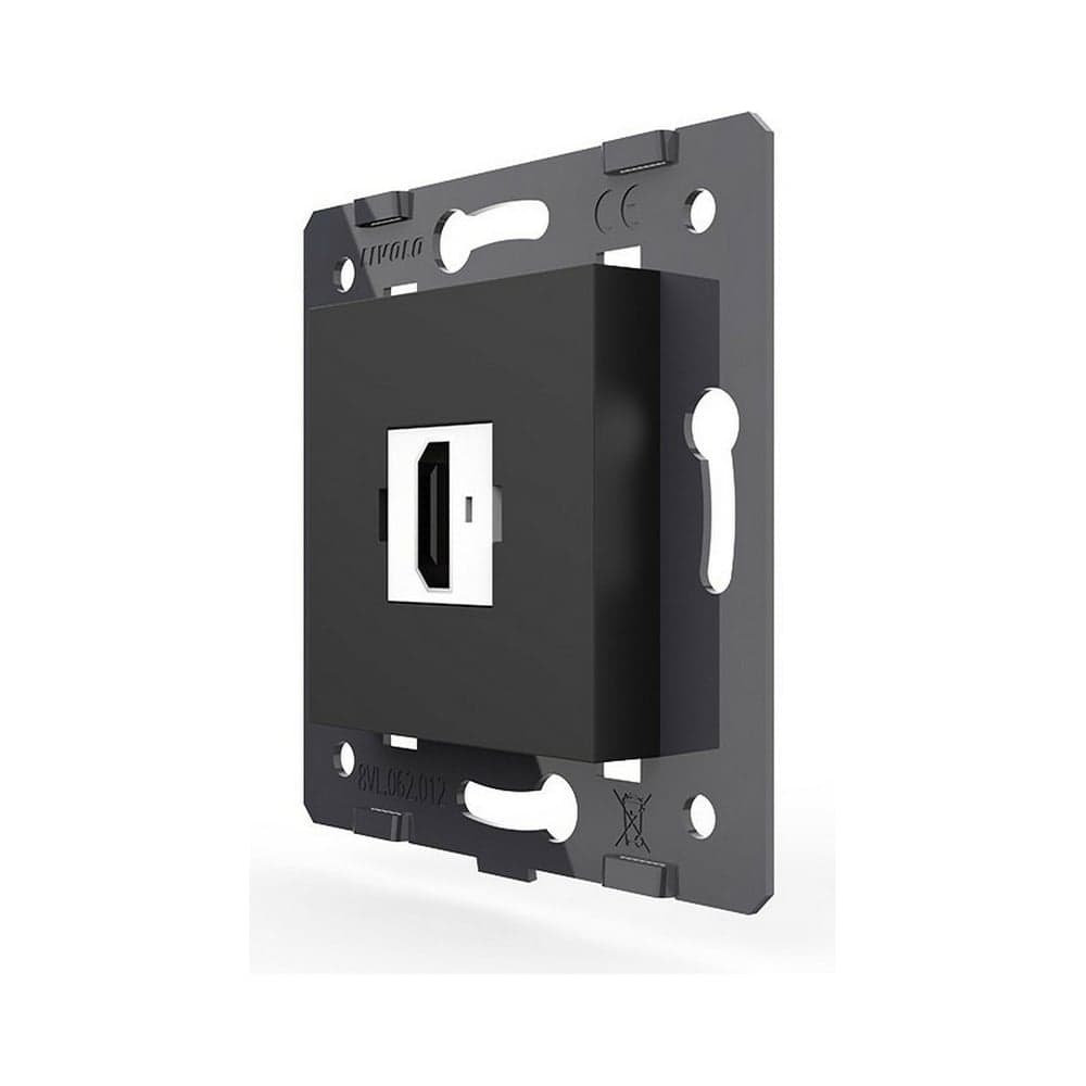 Розетка LIVOLO HDMI 1 пост цвет черный (механизм) VL-FCHD-2BP