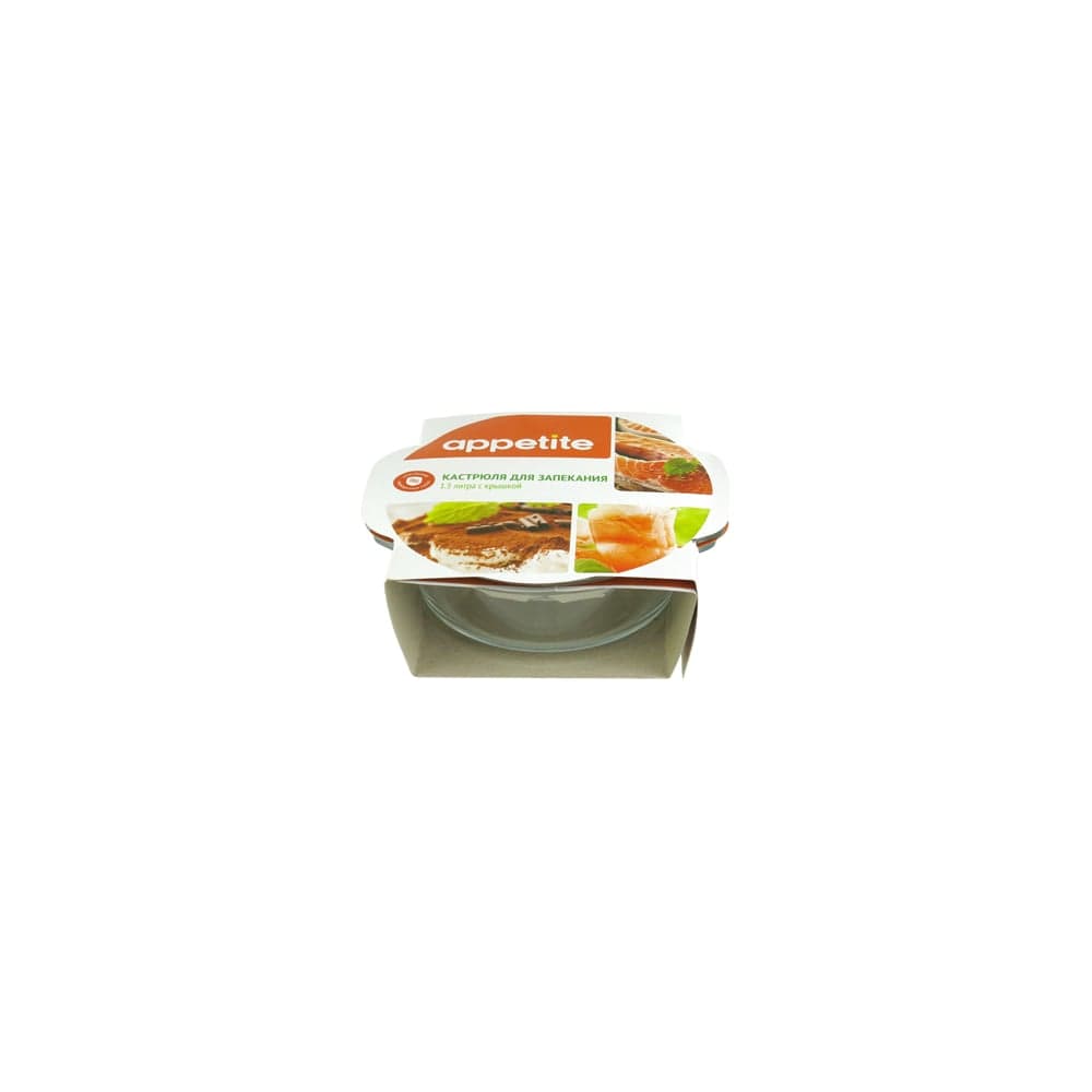 Стеклянная кастрюля appetite 1.5 л PL16