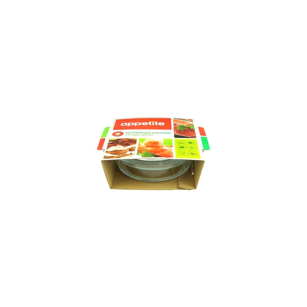 Стеклянная кастрюля appetite 2.5 л CR4
