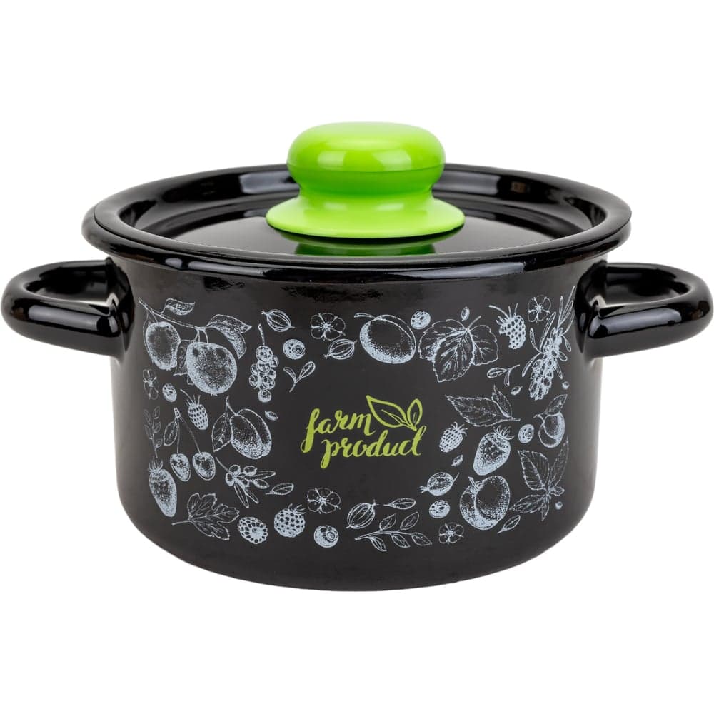 Цилиндрическая эмалированная кастрюля appetite Berry 1.5 л 1с15с/1 Berry