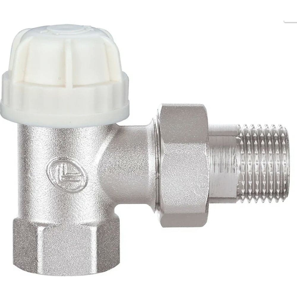 Клапан под термоголовку DOUBLE-LIN угловой, резьбовой, латунный Ду=1/2 LL3060C (1/2")