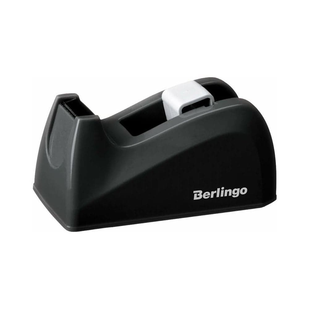Настольный диспенсер BERLINGO для канцелярской клейкой ленты, черный FSd_00021
