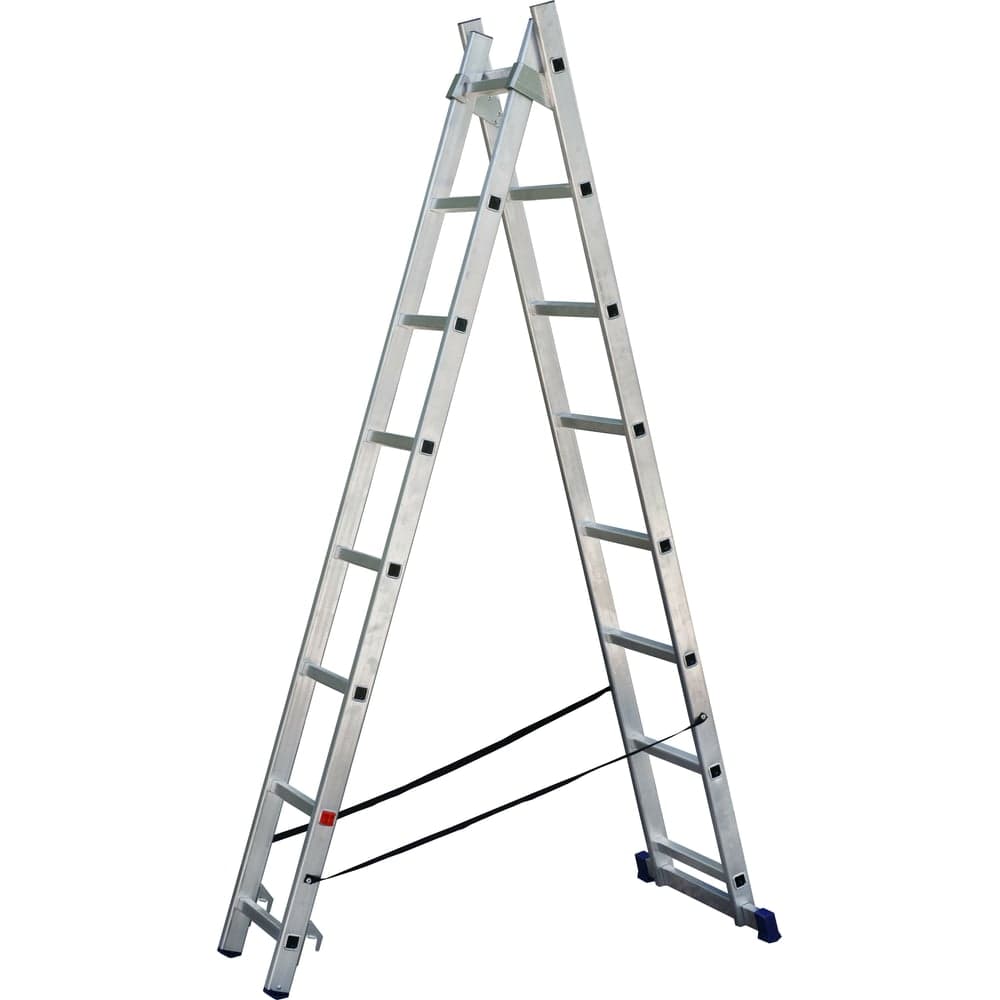 Двухсекционная алюминиевая лестница SMARTY 2x8 SN011-208