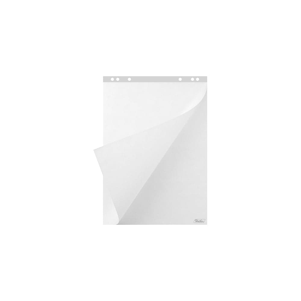 Блок бумаги для флипчарта Hatber 64x92 20л, белый, перфорация на отрыв 5 шт 040971