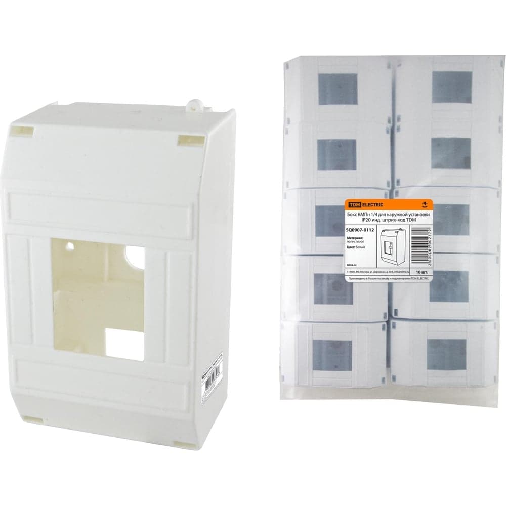 Бокс TDM ELECTRIC КМПн 1/4 для наружной установки IP20 инд. штрихкод SQ0907-0112