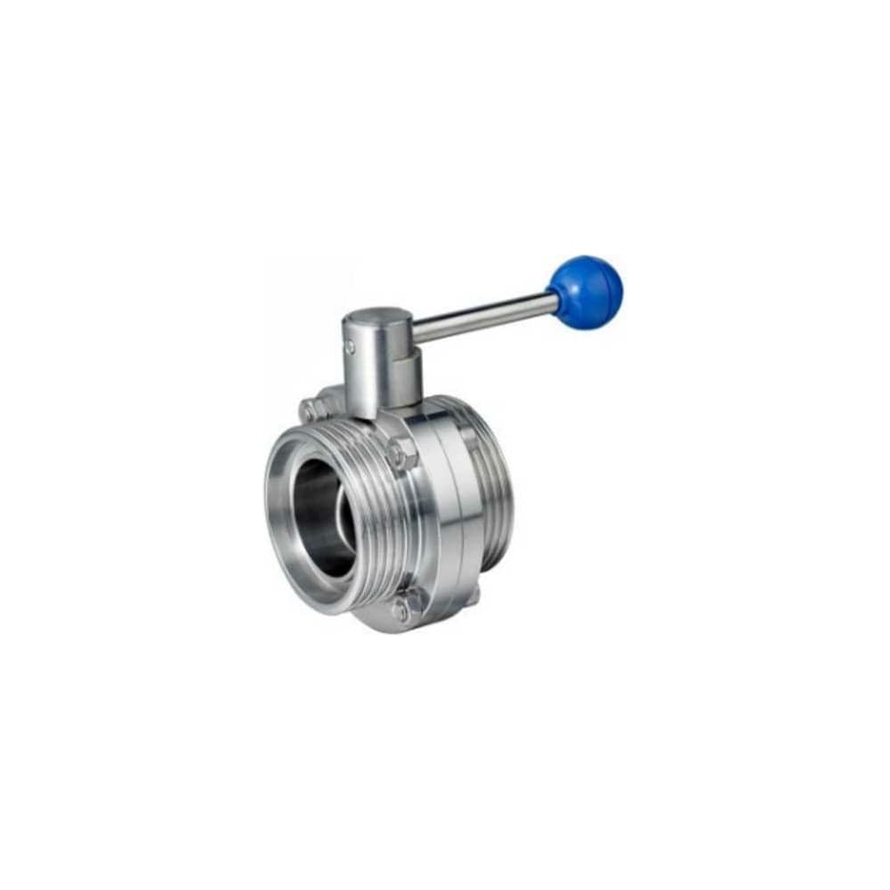 Дисковый нержавеющий затвор TITAN LOCK (AISI304) DN40, типа резьба-резьба, D" TLSD040THS