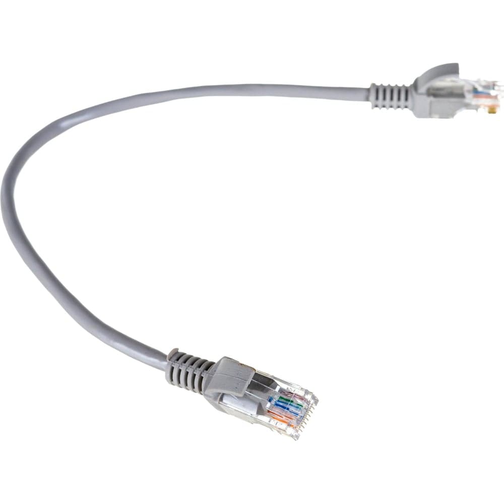 Патч-корд ExeGate UTP-RJ45-RJ45-5e-0,3M-GY, UTP, cat.5e, 0.3м, серый 258663