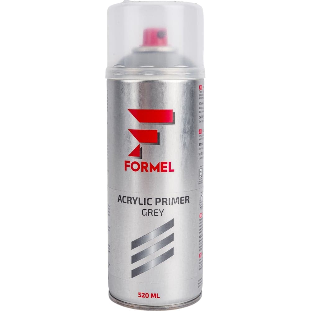 Грунт Formel акриловый, серый, 520 мл, аэрозоль FM-4012