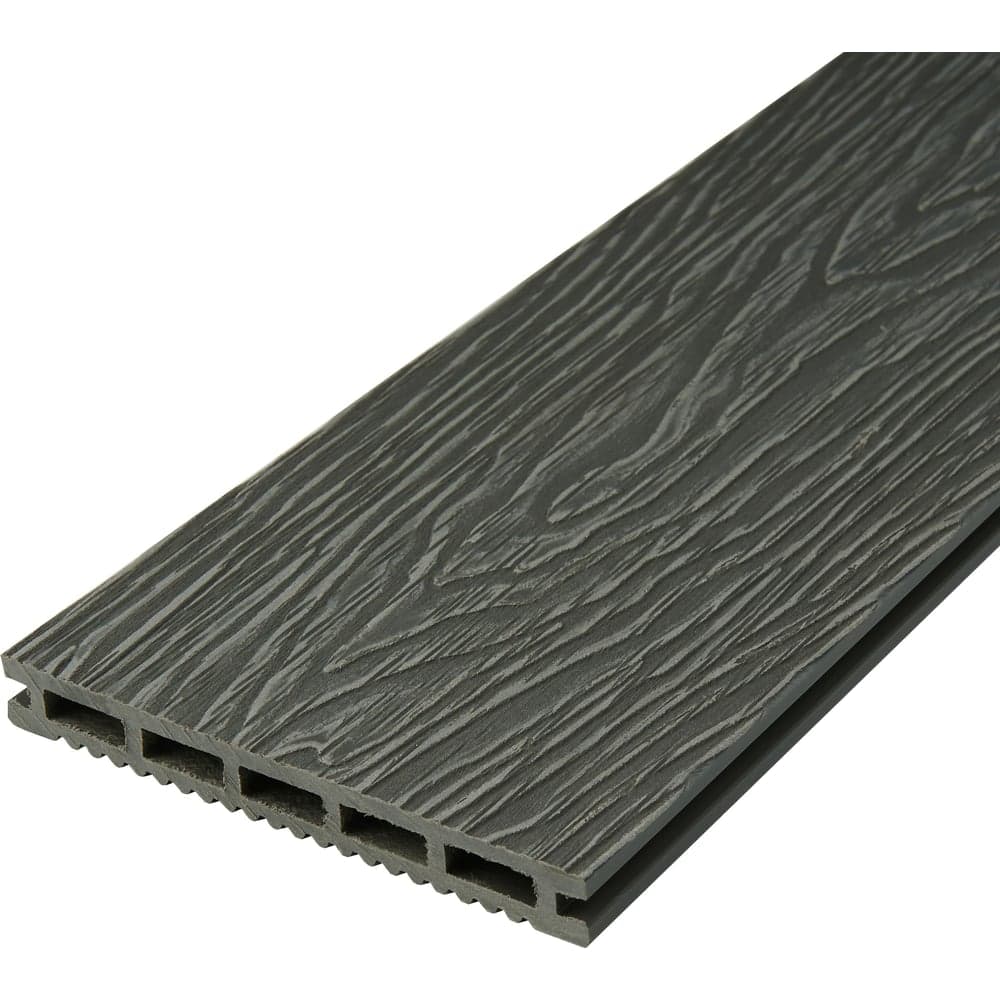 Доска Groentec серая, шовная, пустотелая, с тиснением 3D Ш TDEGP3D 150-18-3000