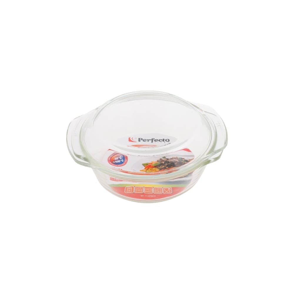 Кастрюля PERFECTO LINEA из жаропрочного стекла с крышкой 0.7 л 11-070010