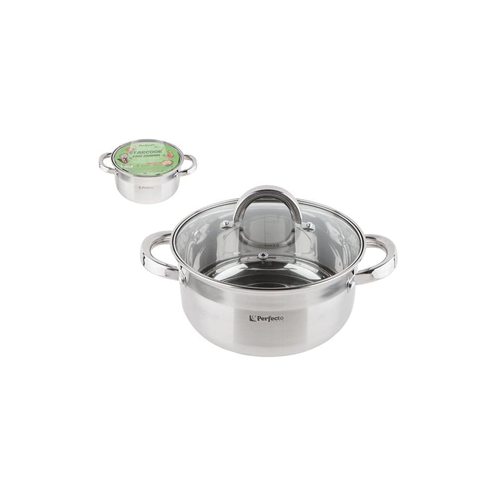 Кастрюля PERFECTO LINEA Starcook из нержавеющей стали 2.6 л 50-520100