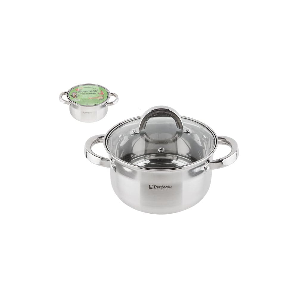 Кастрюля PERFECTO LINEA Starcook из нержавеющей стали 2.4 л 50-518105