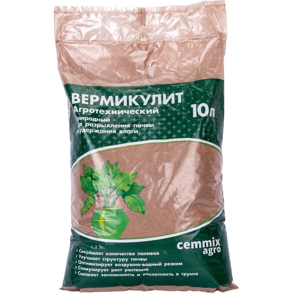 Агротехнический вермикулит CEMMIX 10 л 82578264