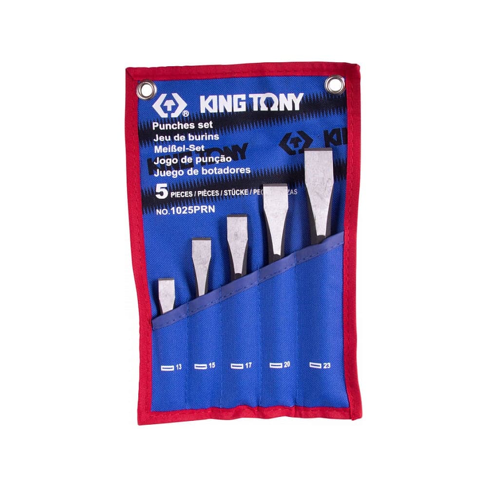 Набор зубил KING TONY чехол из теторона, 5 предметов 1025PRN