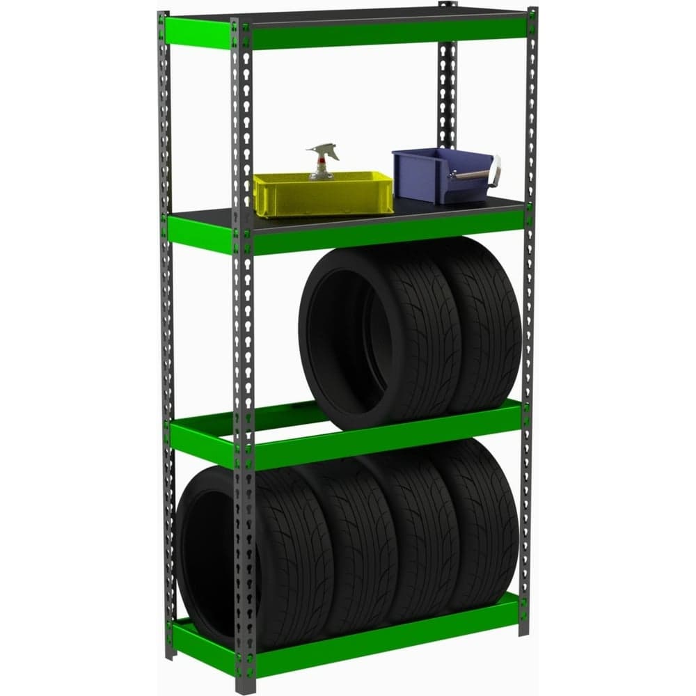 Стеллаж ООО Металекс Metalex серия TIRES 1800x1000x400 (две полки) SMTII181040