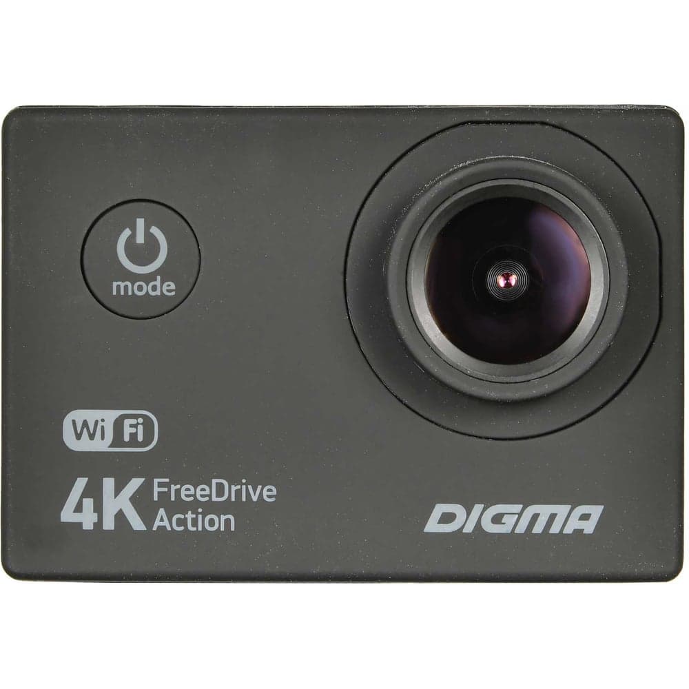 Видеорегистратор DIGMA FreeDrive Action 4K WiFi черный, 8Mpix 2160x3840 2160p, 150 гр. 1132275