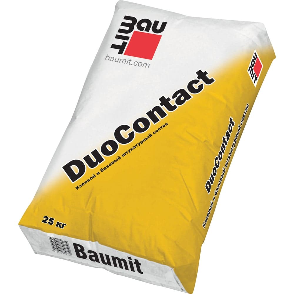 Клеевой и базовый штукатурный состав Baumit DuoContact 25 кг 4612741800489 Baumit DuoContact, 25 кг (1007)