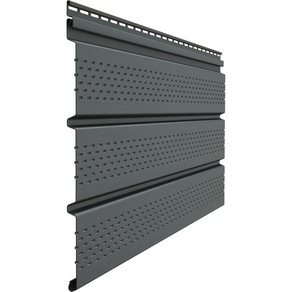 Перфорированный софит Docke Premium графит PSTR-1086