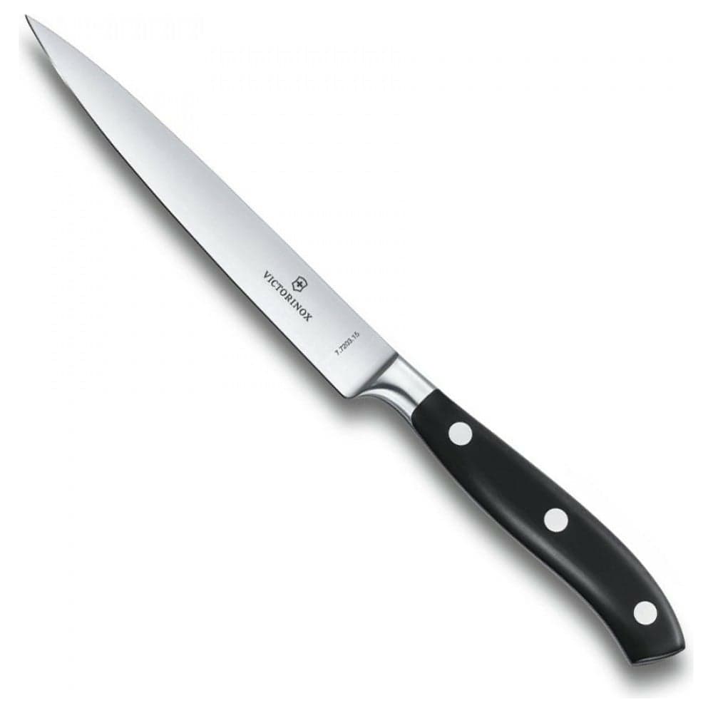 Разделочный нож Victorinox Grand Maître кованый, 15 см, чёрный 7.7203.15G