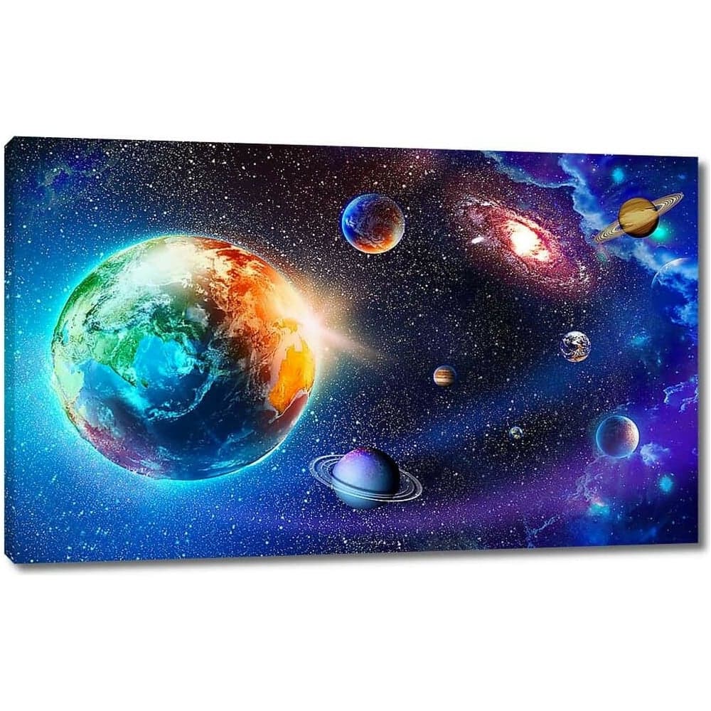 Картина ООО Первое ателье Земля в открытом космосе 35x22 см ps95036-1