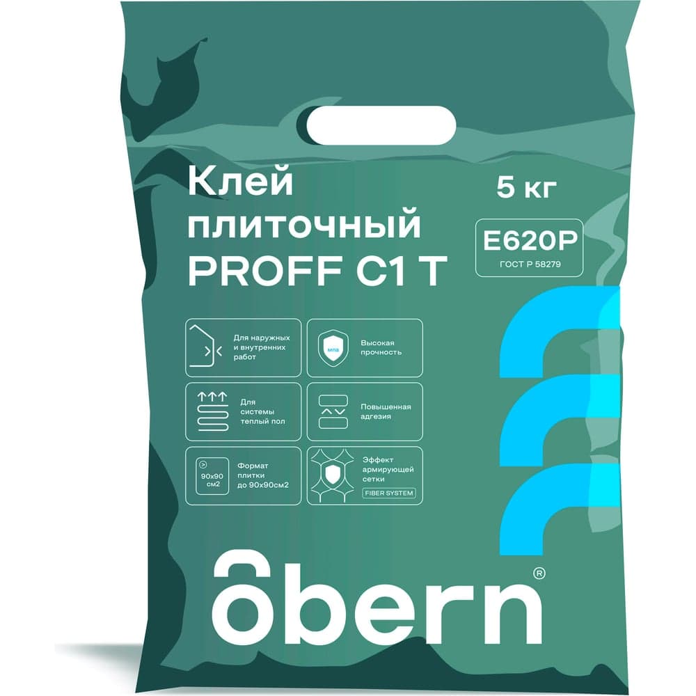 Клей для плитки Obern PROFF С1Т 5кг 24079