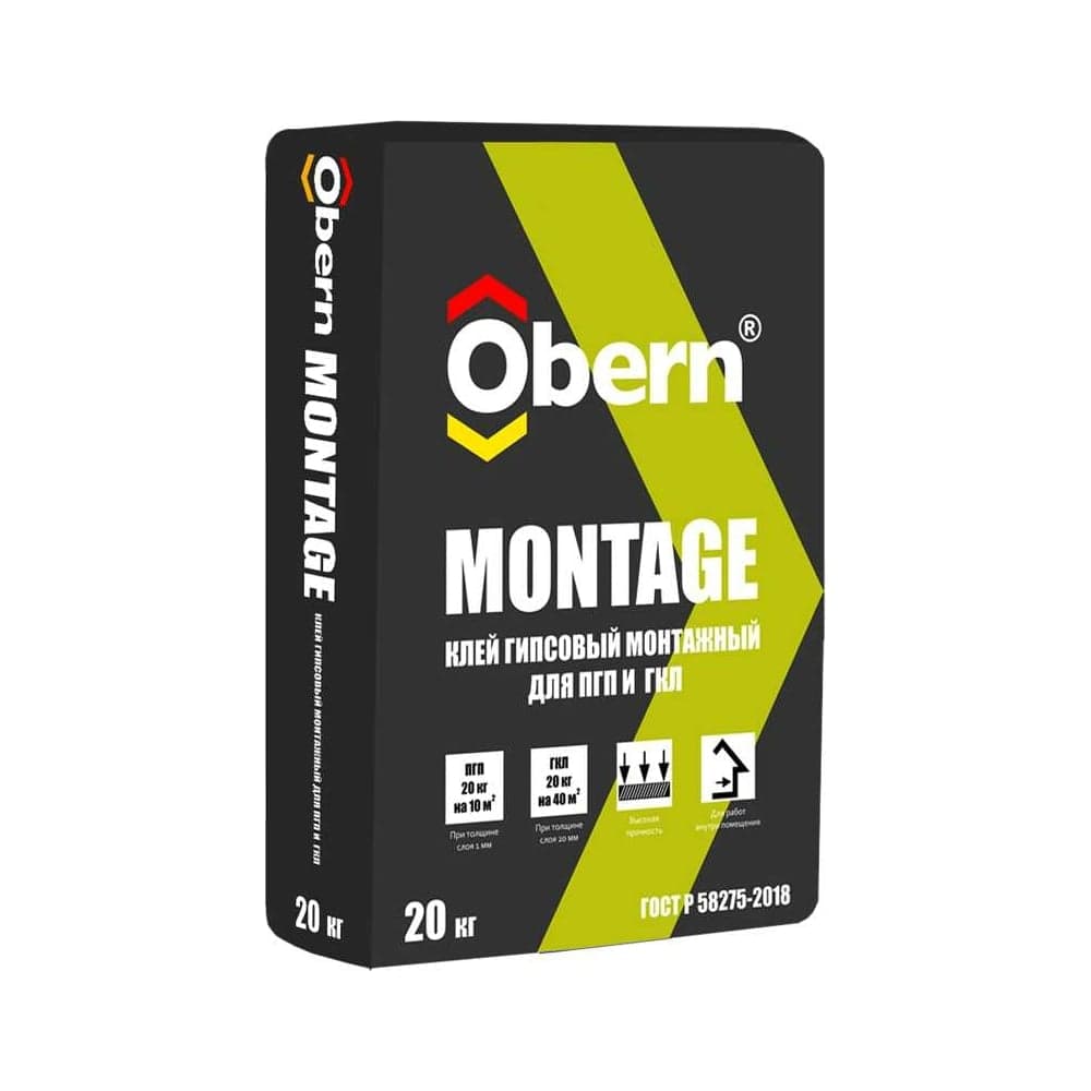 Клей для ПГП Obern MONTAGE 20 кг 22158