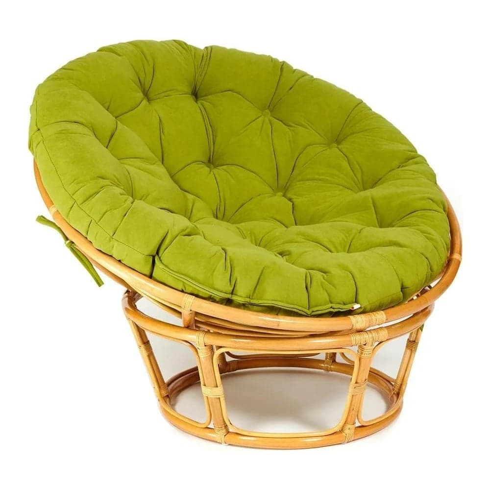 Кресло Tetchair PAPASAN 23/01 W Honey с подушкой, флок, мед/олива 23 13740