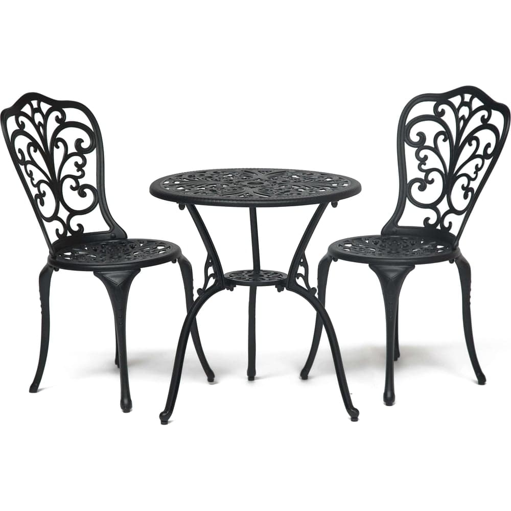 Комплект Tetchair Secret De Maison Romance стол и 2 стула, алюминиевый сплав, диаметр 60 см/высота 67 см, 53x41x89 см 10668