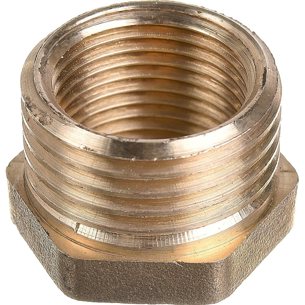 Футорка LD PRIDE DN15х10 (1/2" НР х 3/8" ВР) латунь никель с биркой LD.67.517.15х10