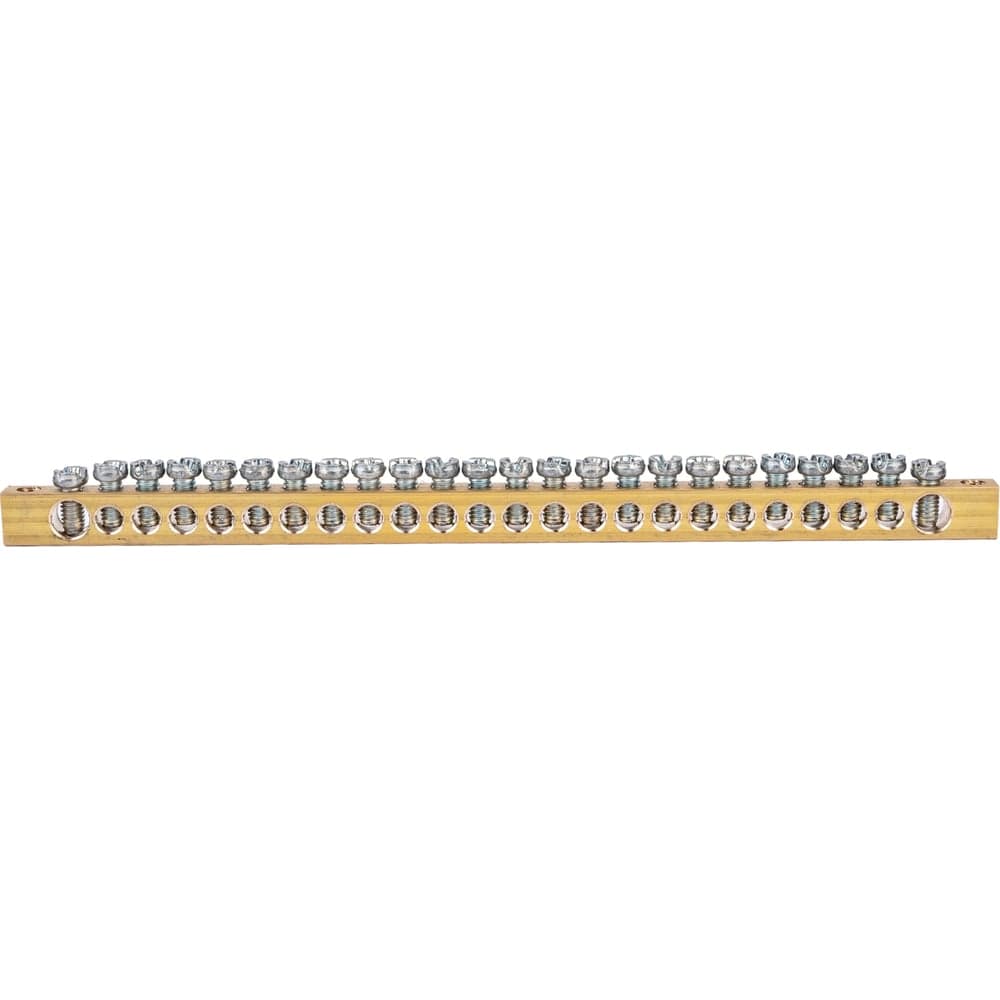 Шина PEN земля-ноль REXANT 6x9 мм 24/2 24 группы/крепеж по краям 11-2371