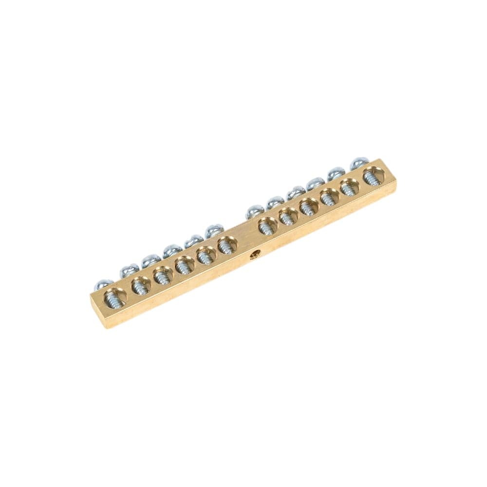 Шина PEN земля-ноль REXANT 6x9 мм 12/1 12 групп/крепеж по центру 11-2360