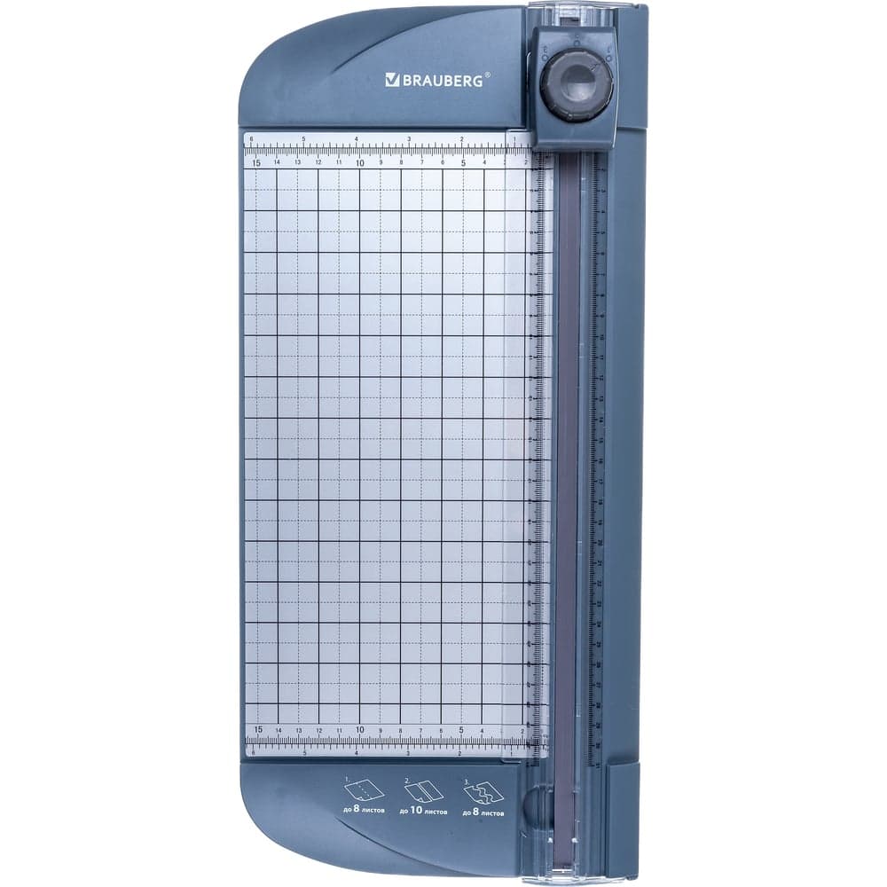 Роликовый резак BRAUBERG TRIPLE CUT с тремя типами резки, до 10 л, длина реза 310 мм 532330