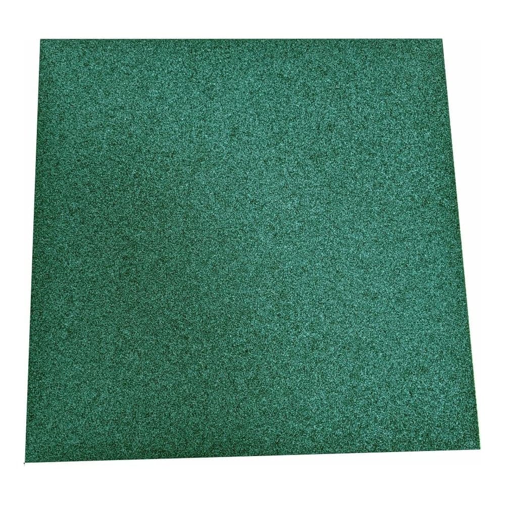 Плитка из резиновой крошки ООО Амортекс 10 кв.м., 500x500x30 мм, цвет зеленый 0132